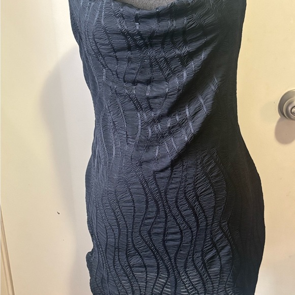 PrettyLittleThing Black Textured Mini Dress - Picture 7 of 13